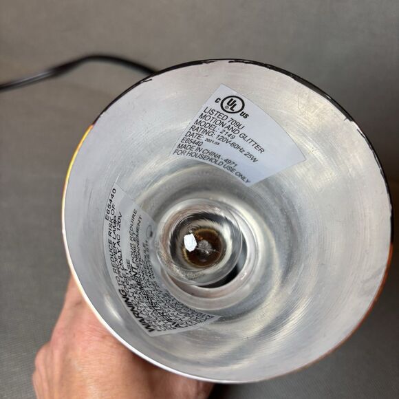 Lava Lamp The Original Colormax Lamp w/Volcano Base-Schylling 14”-WORKS - Picture 10 of 12